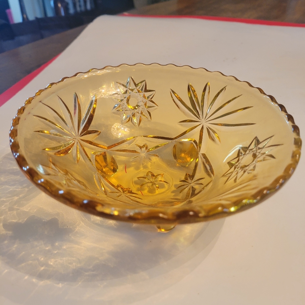 VINTAGE AMBER BOWL